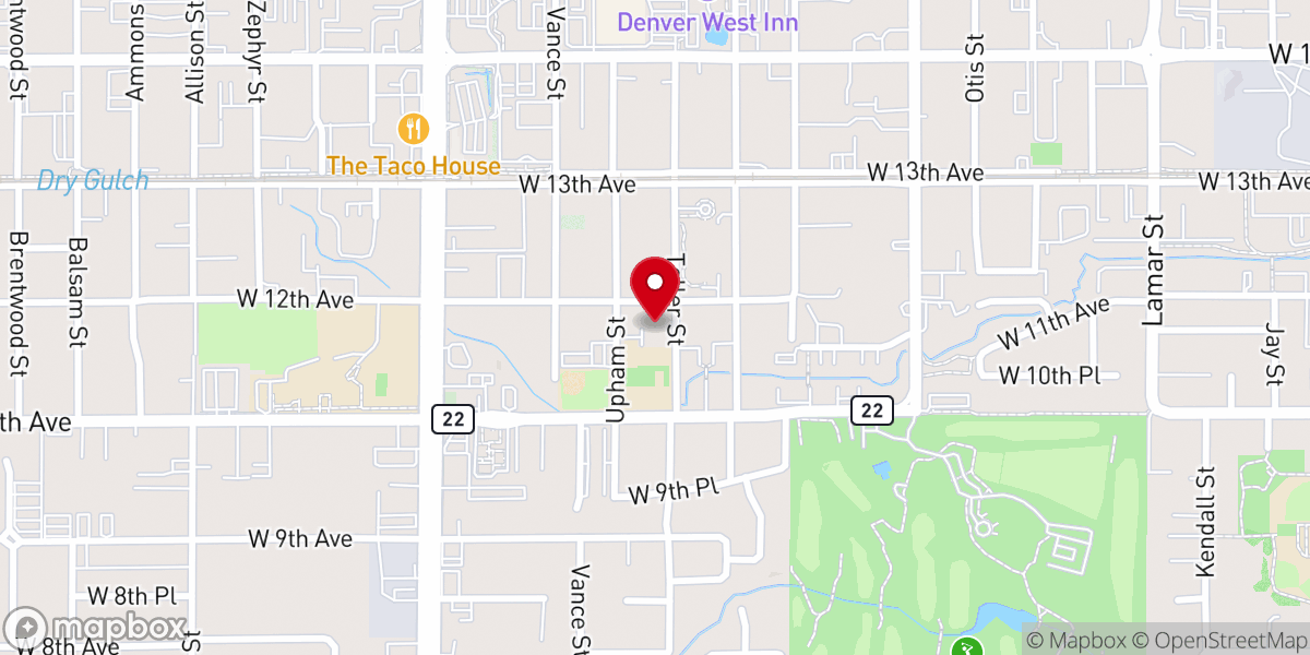 Map showing location of Saint Bernadette Catholic Parish