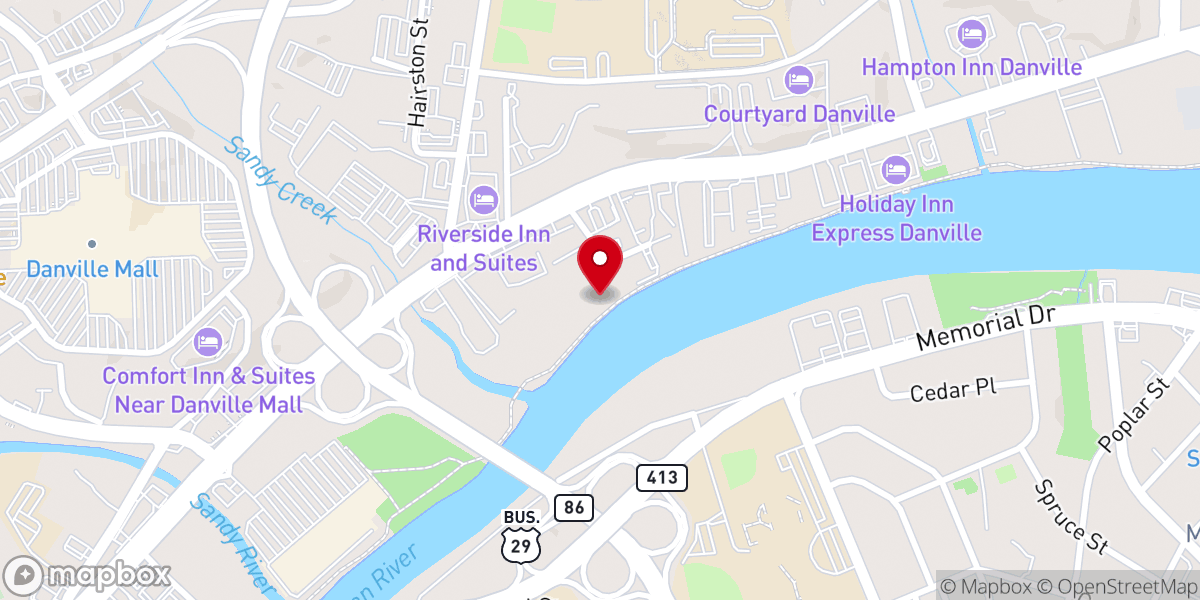 Map showing location of Victory Christian Center