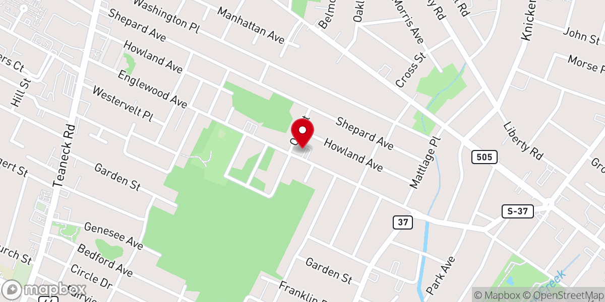 Map showing location of First Baptist Church of Englewood