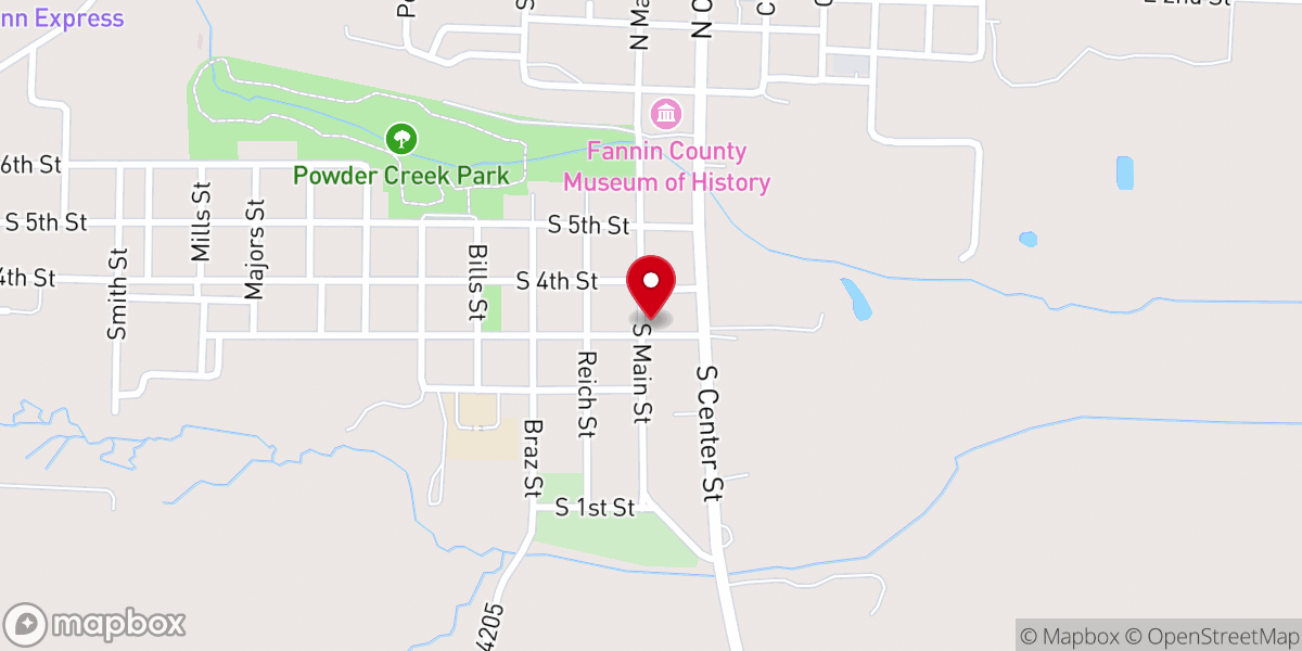 Map showing location of Foster Village North Texas