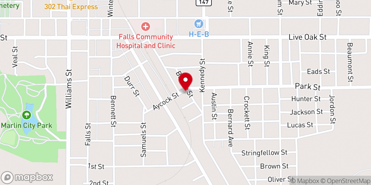 Map showing location of St. Paul AME Church