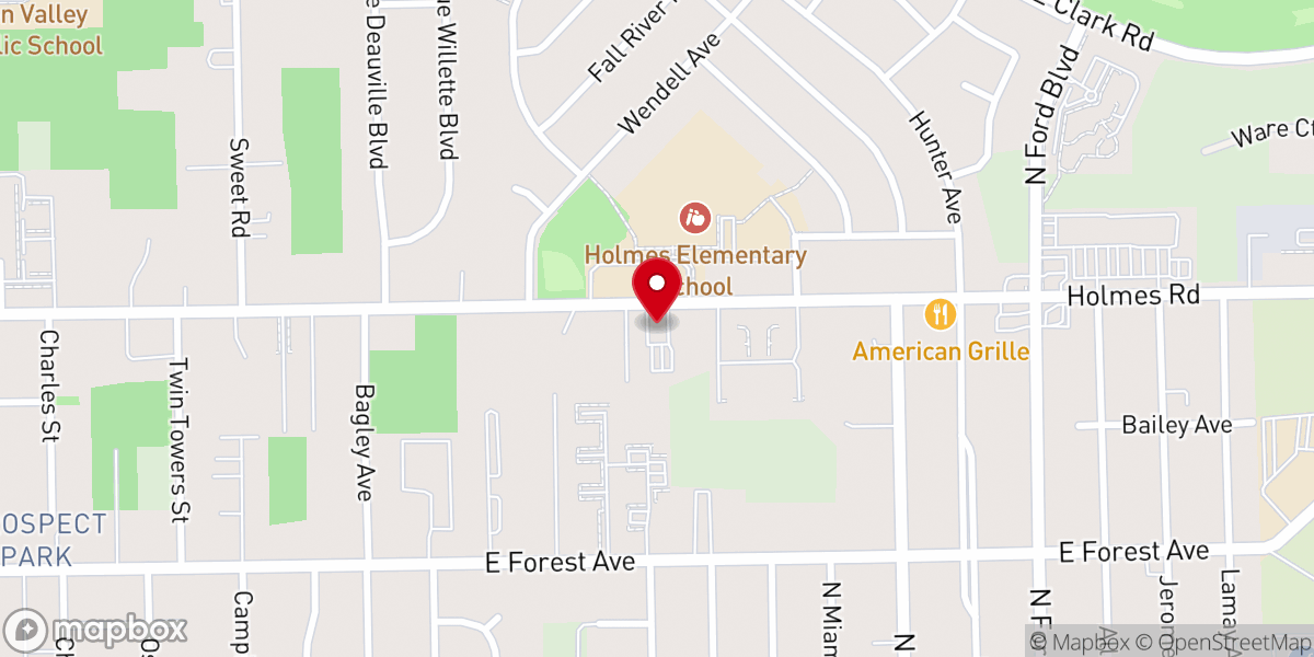 Map showing location of First Free Will Church