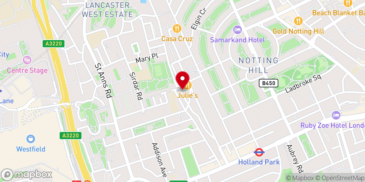 Map showing location of St Francis of Assisi Church, Notting Hill