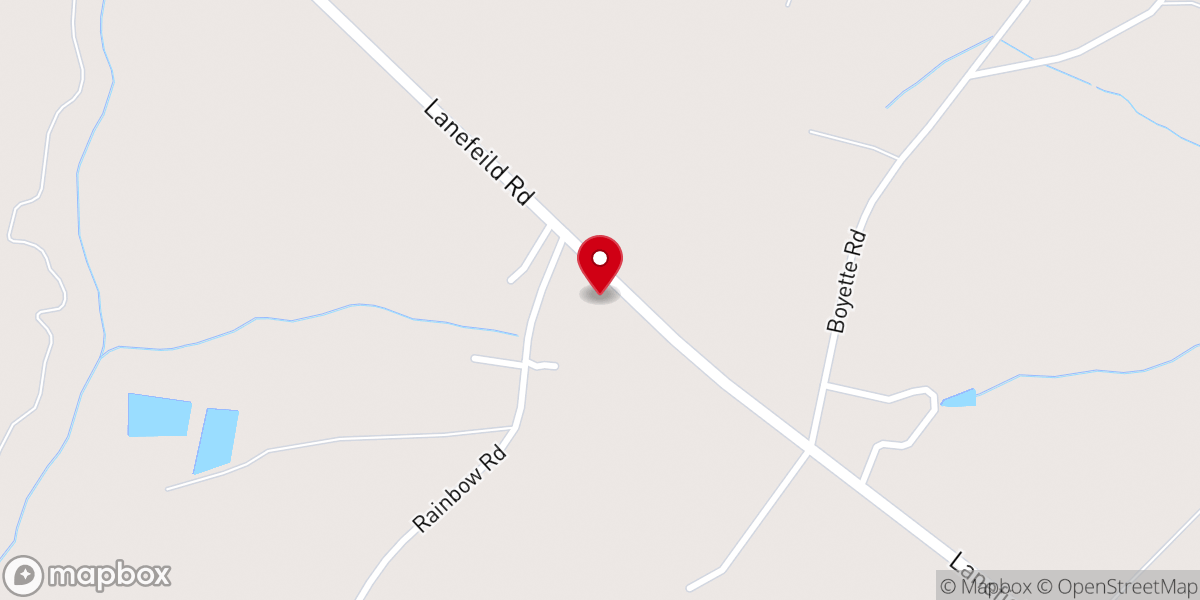 Map showing location of Rainbow Baptist Church