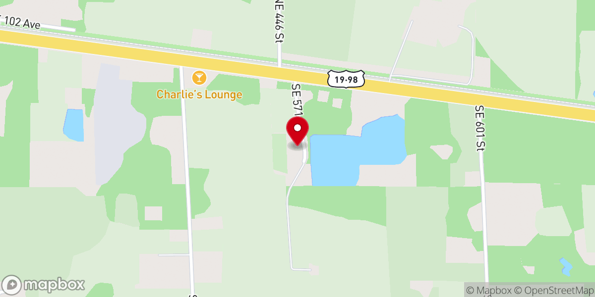 Map showing location of New Prospect Baptist Church