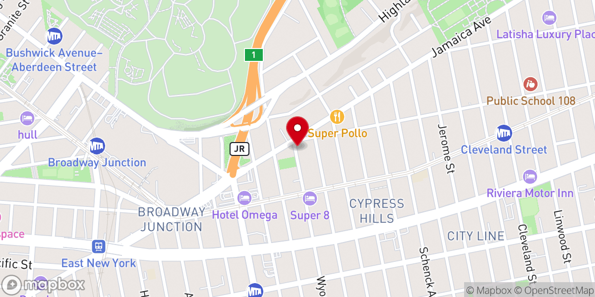 Map showing location of Intercessory Community Outreach Ministries Church of God 7TH Day