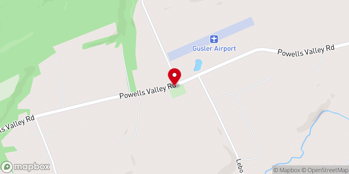 Map showing location of Bowerman Church
