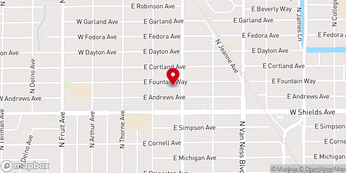 Map showing location of Campus Bible Church - Palm Campus