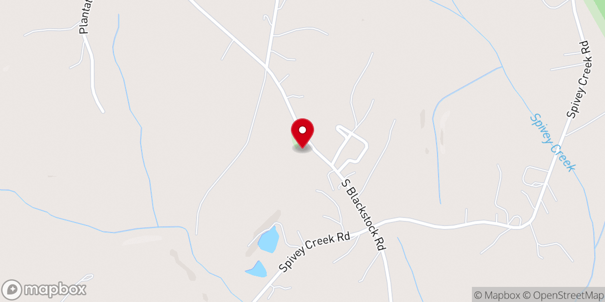 Map showing location of Redeemed Baptist Church