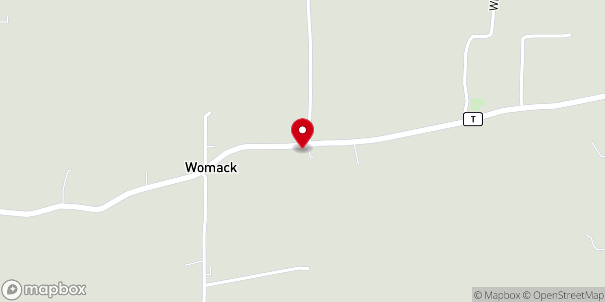Map showing location of Bethel Methodist Church (historical)