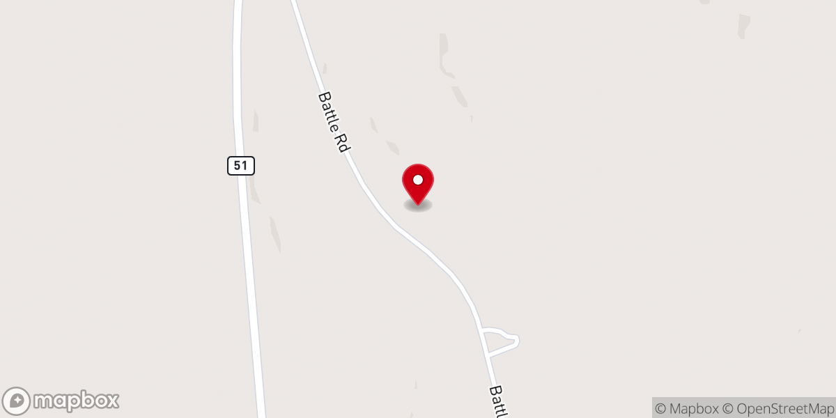 Map showing location of Andrew Chapel African Methodist Episcopal Zion Church