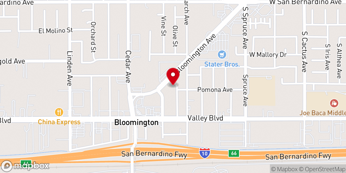 Map showing location of New Testament Baptist Church