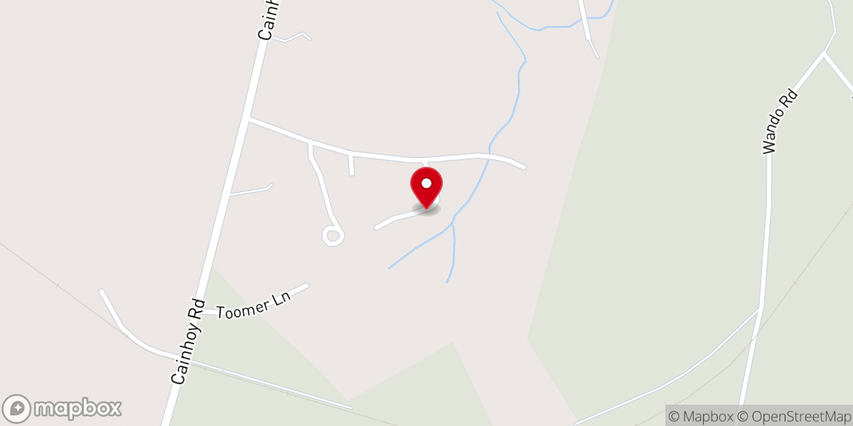 Map showing location of Faith Mission Holiness Church