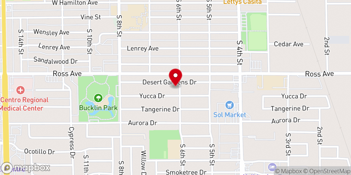 Map showing location of Imperial Valley Center-Religious