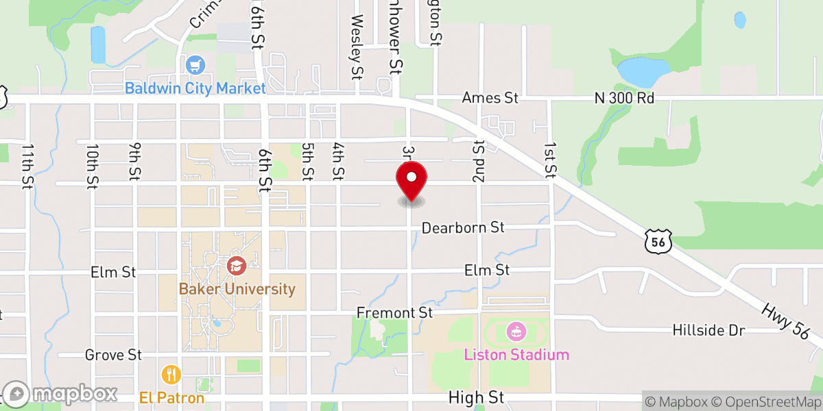 Map showing location of Gospel chapel