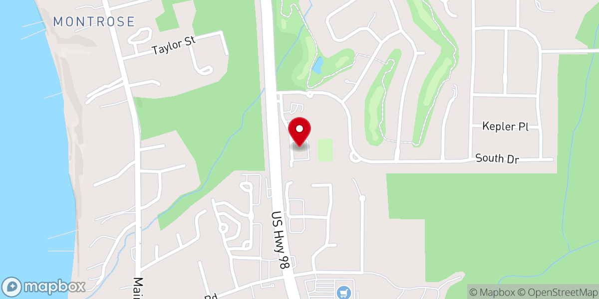Map showing location of Eastern Shore Presbyterian Church