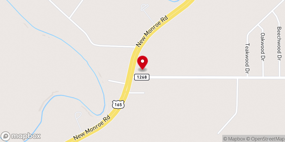 Map showing location of Naff Avenue Church of Christ