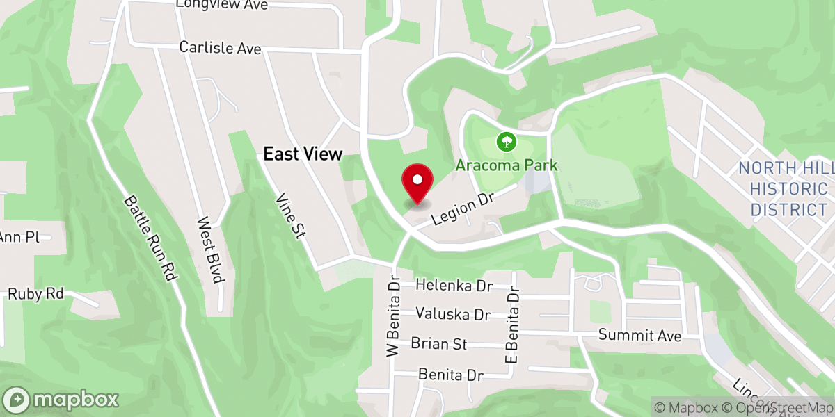 Map showing location of First United Presbyterian