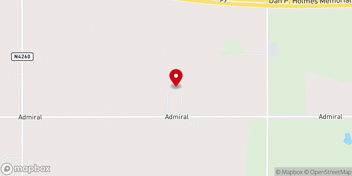 Map showing location of The Thompson Mansion