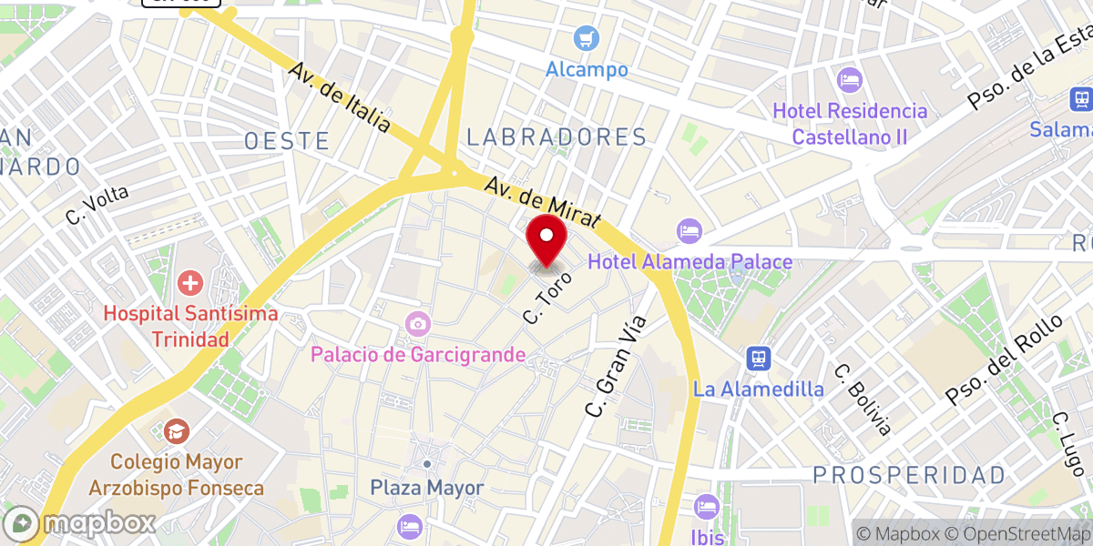 Map showing location of Iglesia de San Juan de Sahagún
