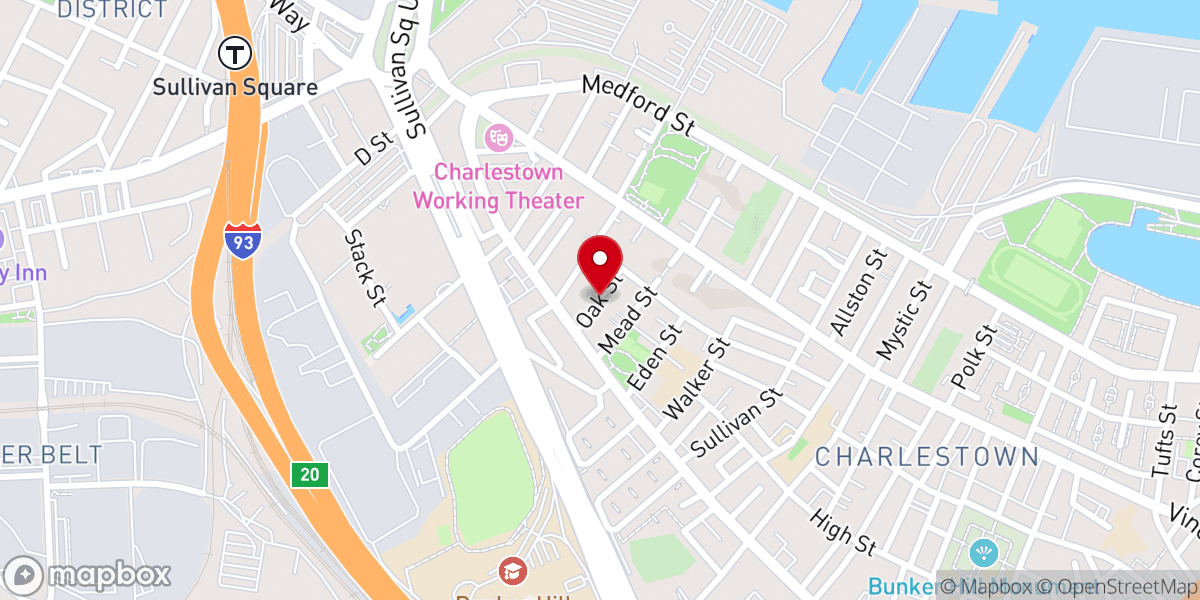 Map showing location of Oak and Sparrow Ministry