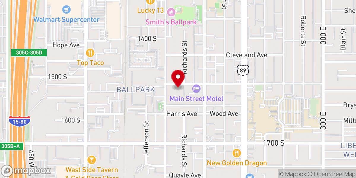 Map showing location of Faith Temple Church