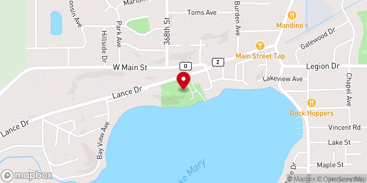 Map showing location of Lance Park