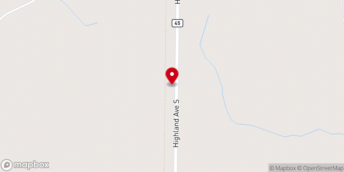 Map showing location of Plattsville Church