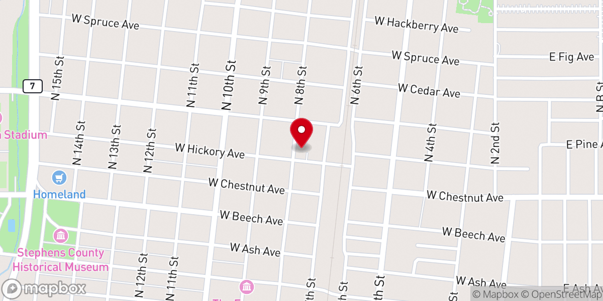 Map showing location of Assumption of the Blessed Virgin Mary Catholic Church