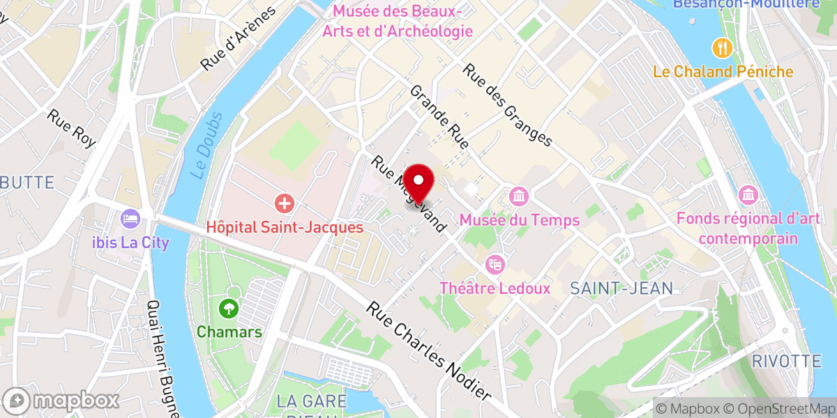 Map showing location of Service Interdiocésain des Pélerinages