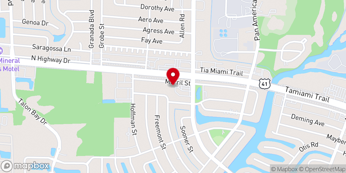 Map showing location of St. Christopher's Metaphysical Temple