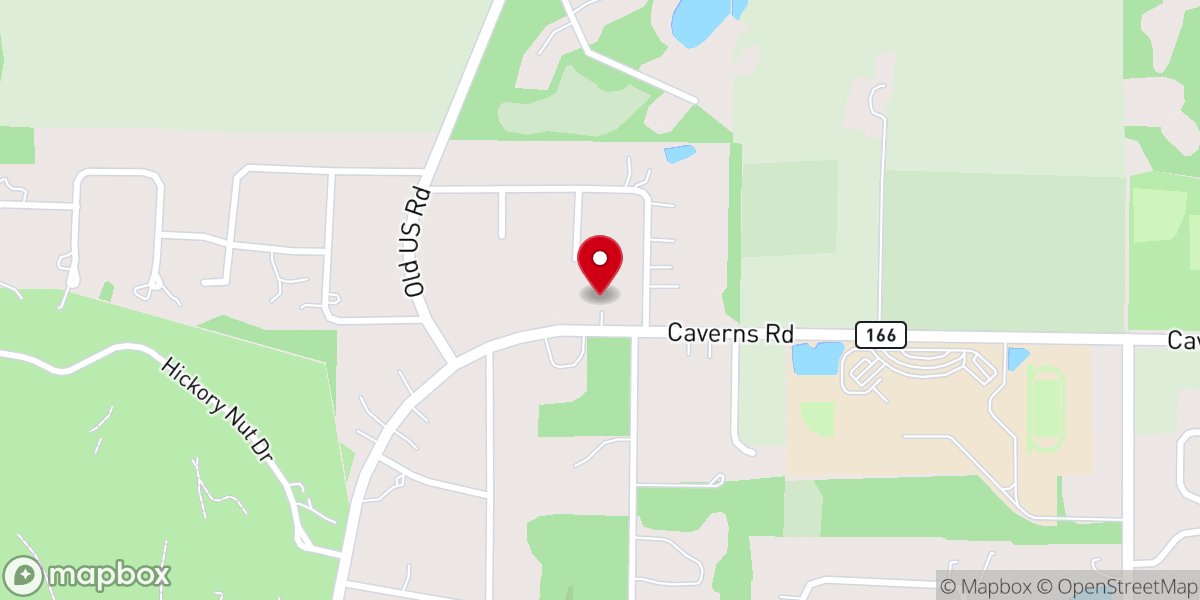Map showing location of Way of the Cross Family Worship Center Inc
