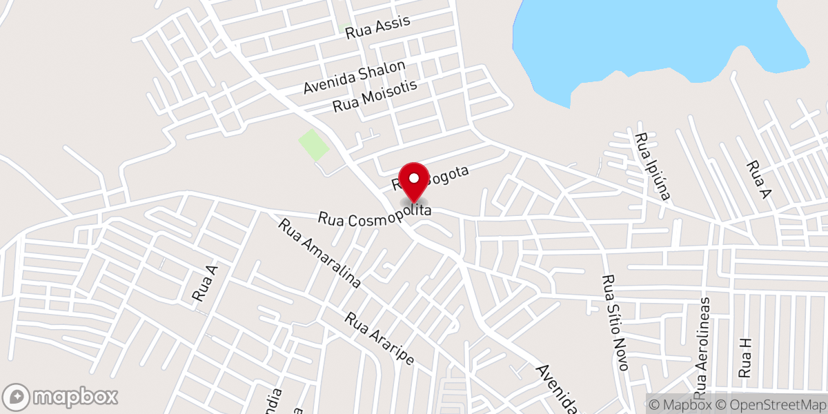Map showing location of Paróquia Santa Dulce dos Pobres