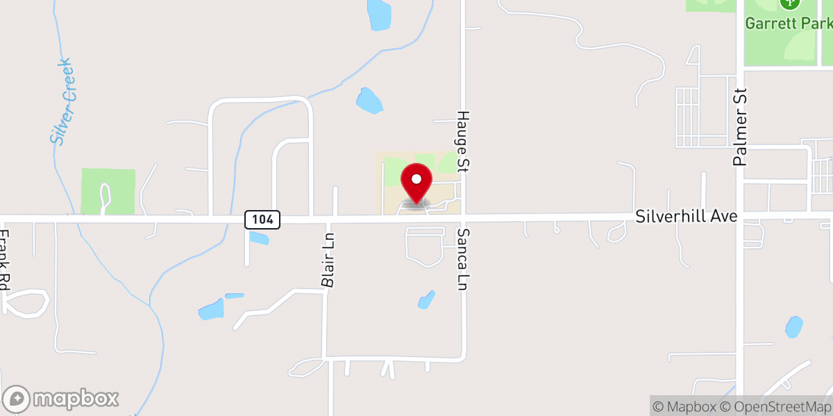 Map showing location of Central Baptist Church