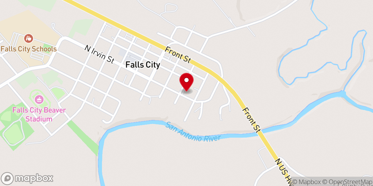 Map showing location of Holy Trinity Catholic Rectory