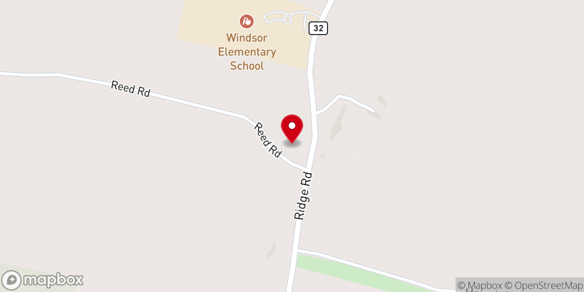 Map showing location of Windsor Christian Fellowship