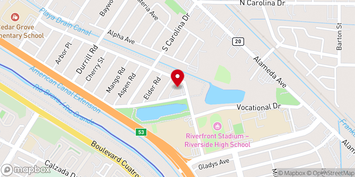 Map showing location of Saint Paul the Apostle Catholic Church