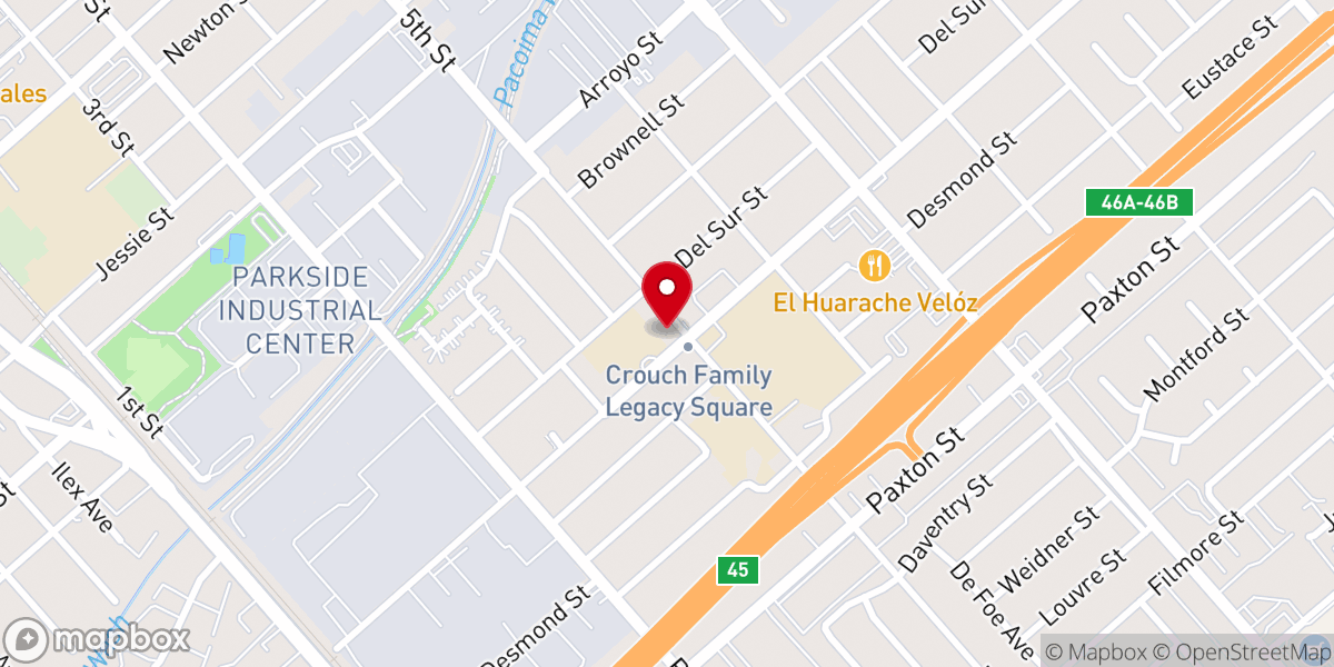 Map showing location of Mount Zion Baptist Church