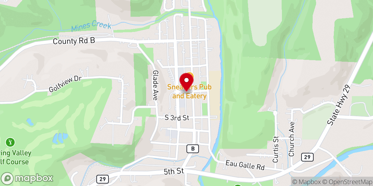 Map showing location of Spring Valley