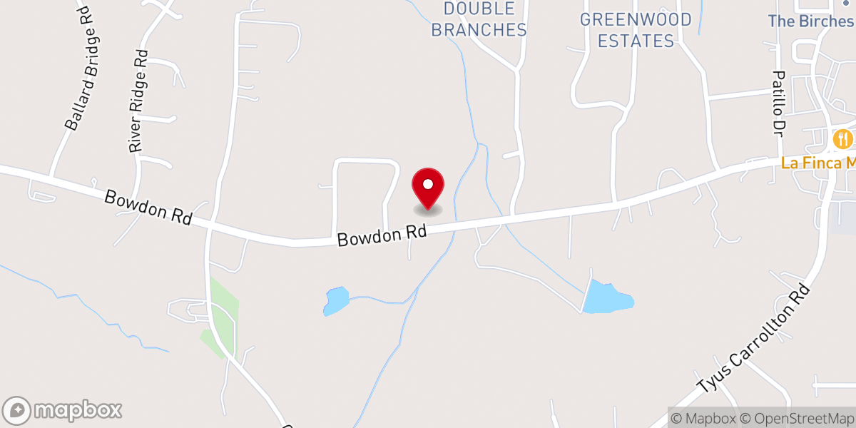 Map showing location of Praise & Worship Center
