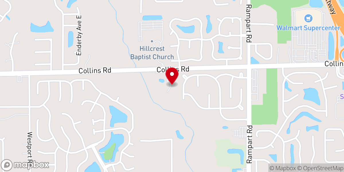 Map showing location of Atonement International Ministries Inc
