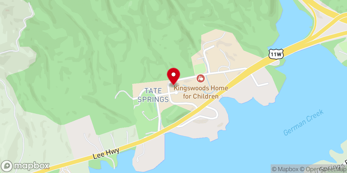 Map showing location of Arrowhead Church