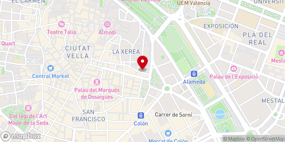 Map showing location of Casa natal de San Vicente Ferrer