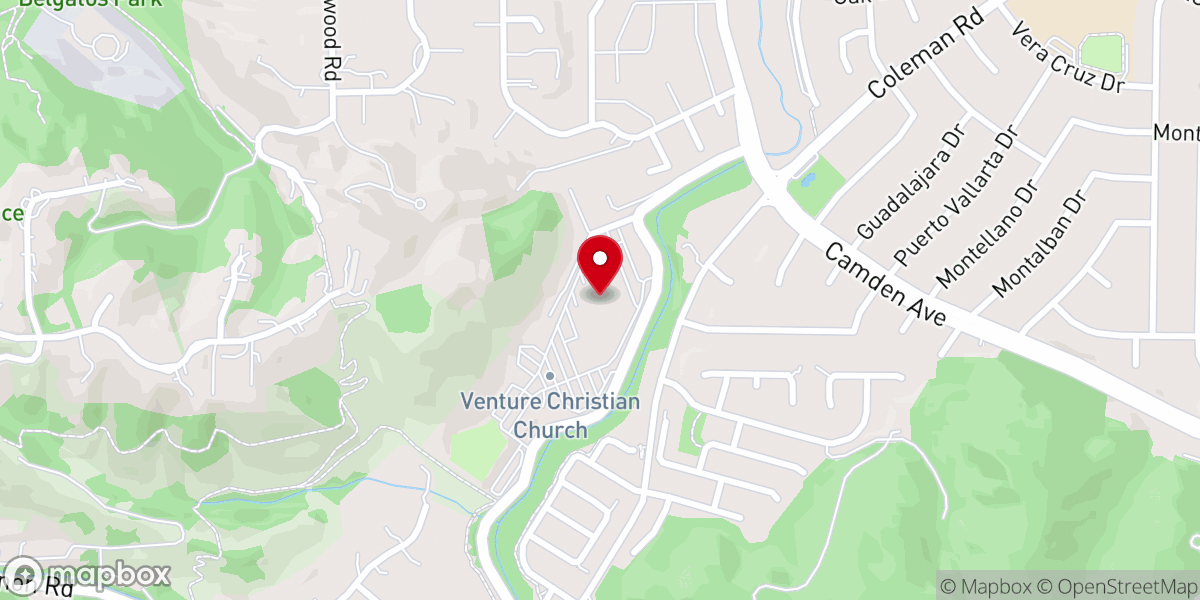 Map showing location of Venture Christian Church