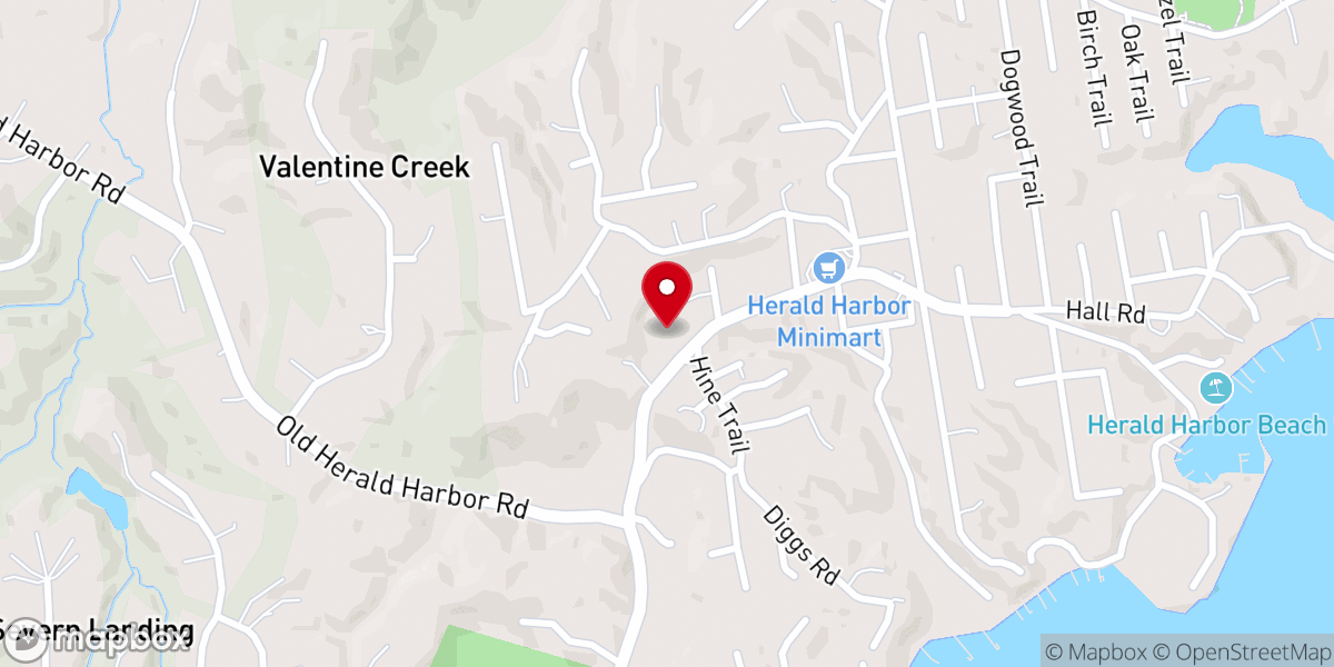 Map showing location of Union of Herald Harbor Presbyterian Church