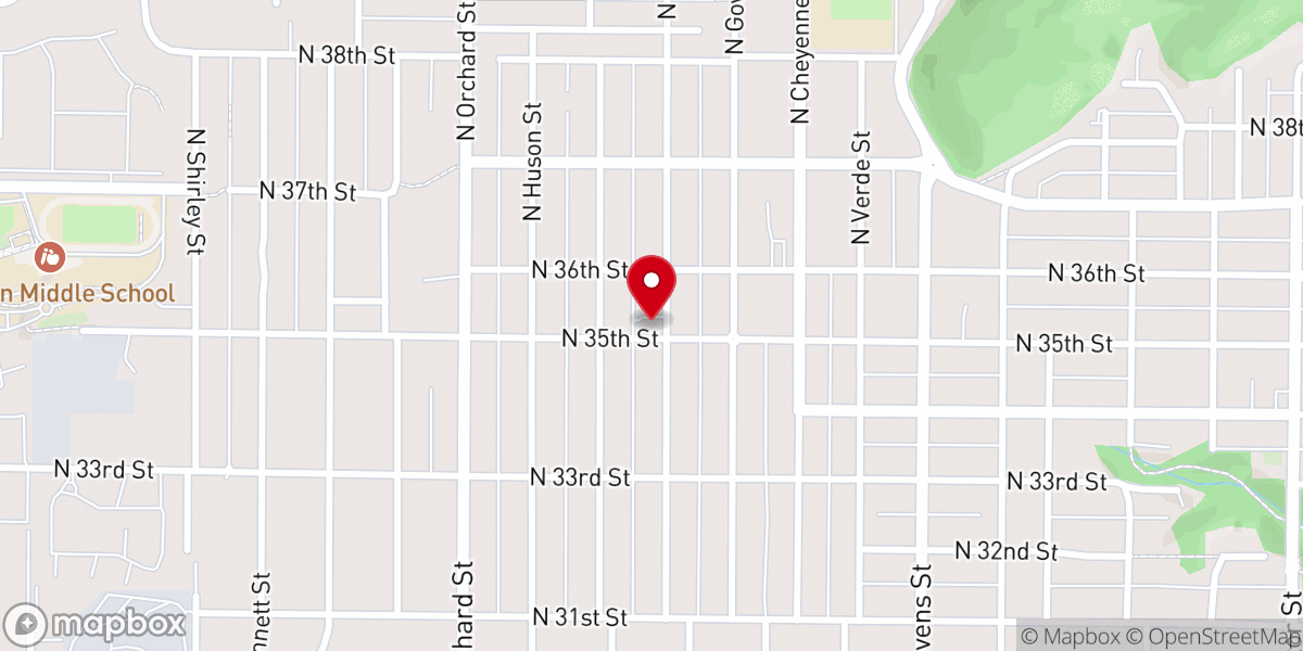 Map showing location of Inspiration Bible Church