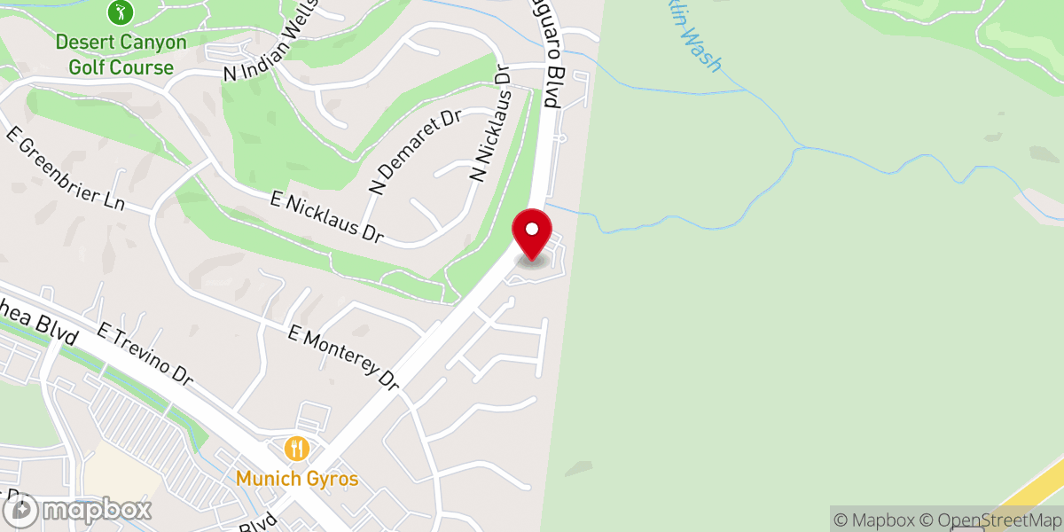 Map showing location of First Baptist Church of Fountain Hills