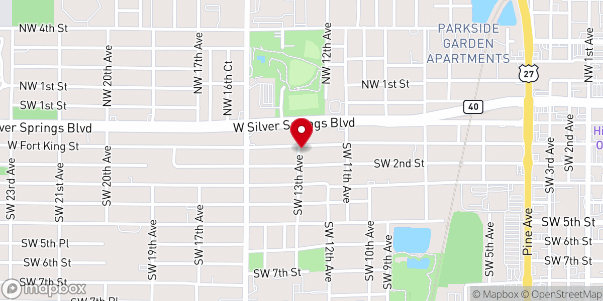Map showing location of The House of God