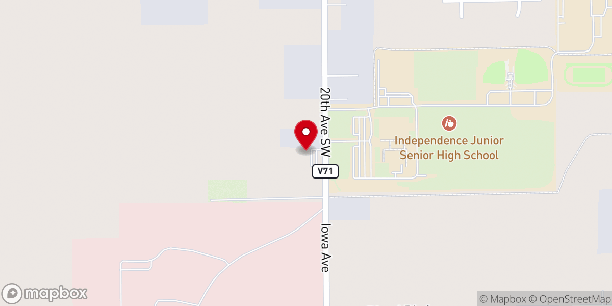 Map showing location of Cornerstone Foursquare Church