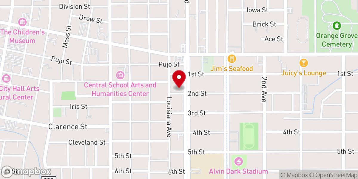 Map showing location of Magnolia Church